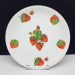 Georges Briard Strawberry Platter Plate 10.5" Red Wall Art Hanging VTG